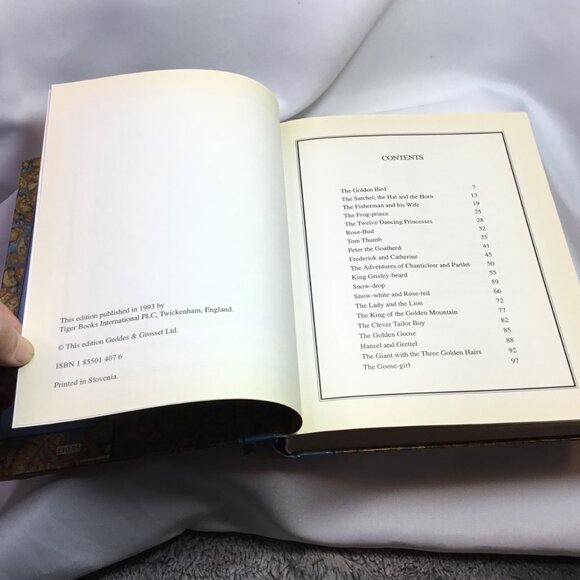 Stories from Grimm Children's Treasury fairy tales HC/DJ 1990s children's book - Picture 7 of 13